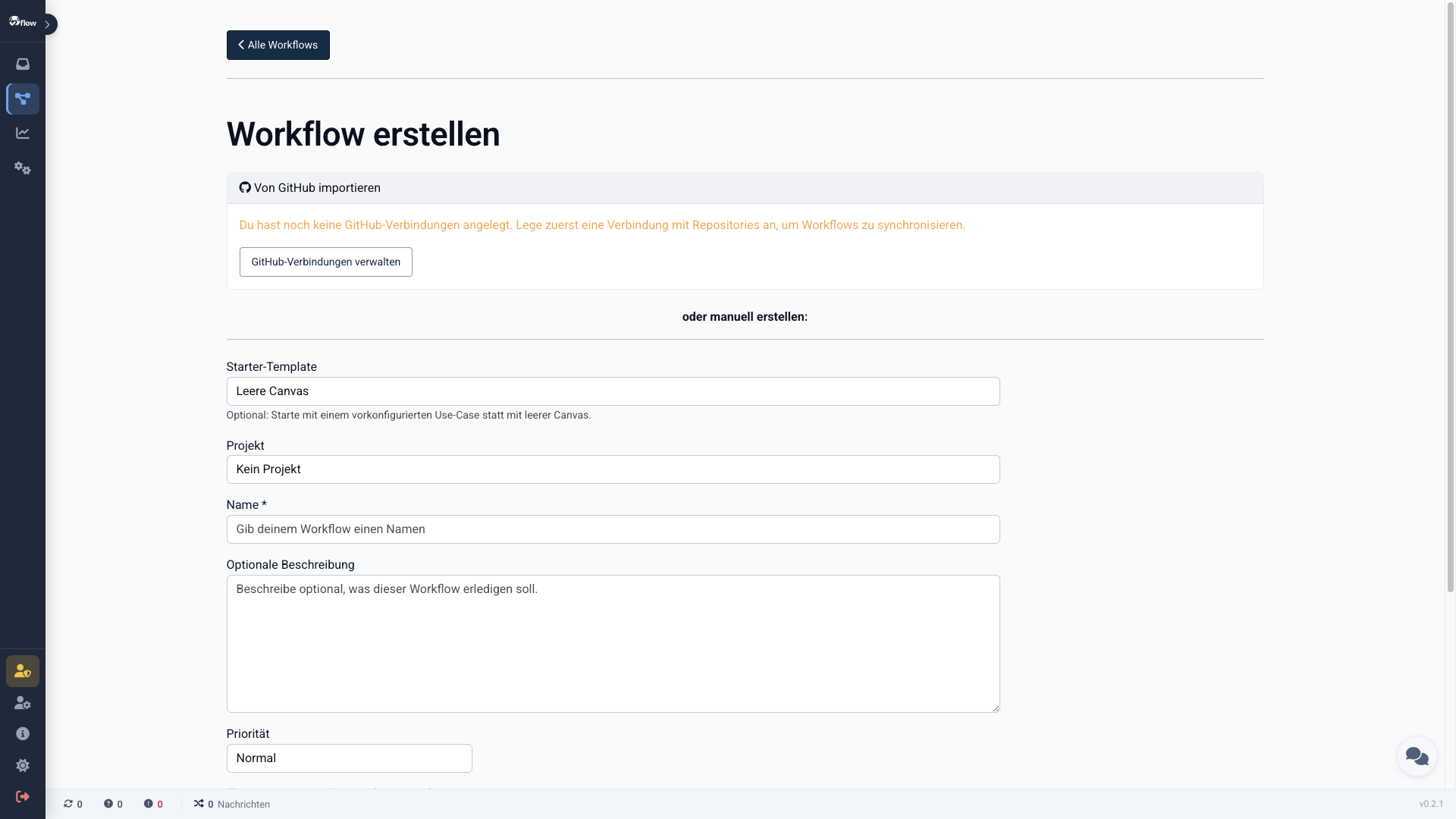 Dialog: Name für den neuen Workflow eingeben